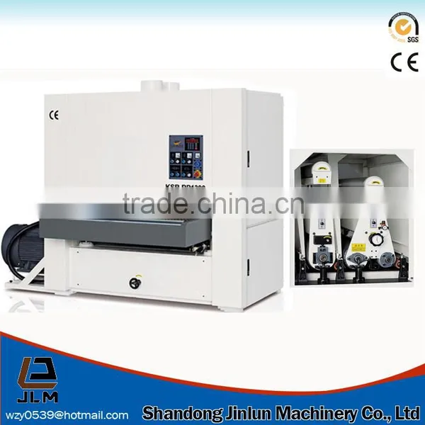 1300 Heavy Duty Wide Belt Floor Plywood Sanding Machine, Wire Brush Sanding Machine