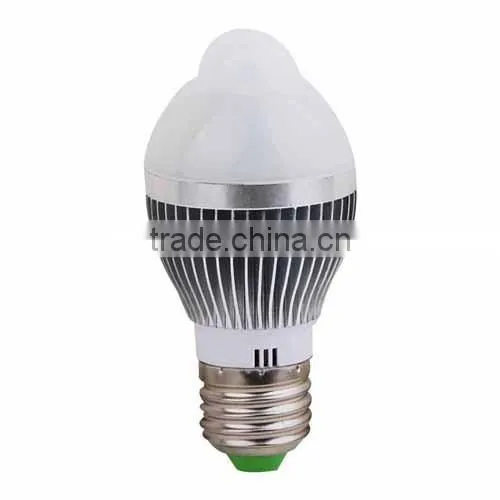 85-265V aluminium housing E27 3w 5w 7w motion sensor lights