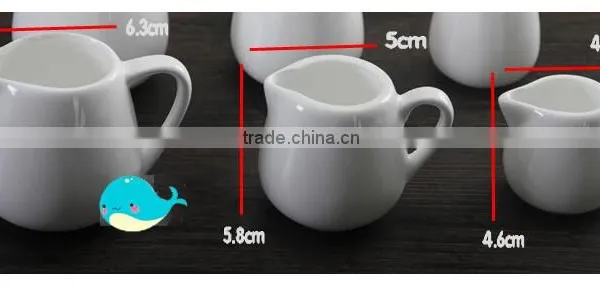 Western Style Creative Customized Porcelain White Ceramics Milk Pot and Kettle photo-6