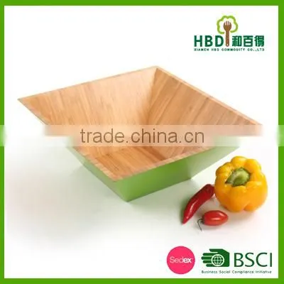 Green Bamboo Salad Bowl photo-2