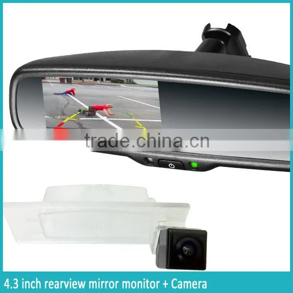4.3 Inch GPS & Navigation Rear View Mirror Monitor With Compass & Temperature Auto Dimming and Backup Camera Display photo-3