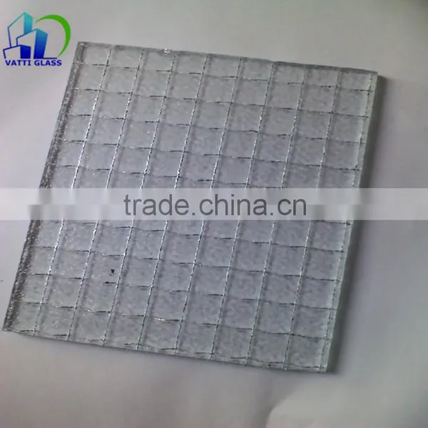 6mm Safety Mesh Wired Clear Glass, Wire Mesh Security Glass photo-2