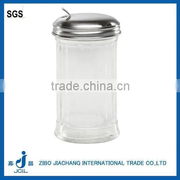 Clear Cylinder Big Glass Salt and Pepper Shakers photo-5