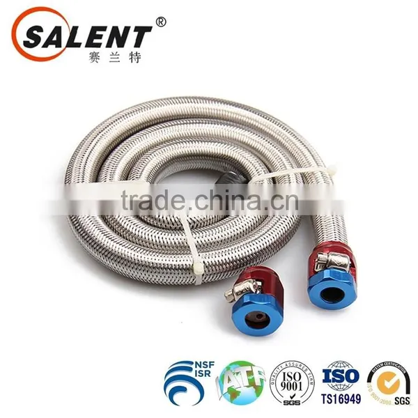 Stainless Nylon Braided Fuel Line Flexible Oil Gas Hose AN4