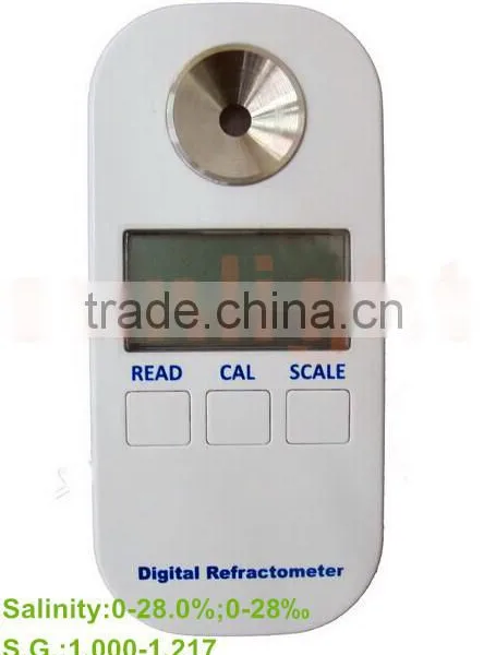 Digital Salinity Refractometer with 0-28% Measuring Range and ATC RHD-201