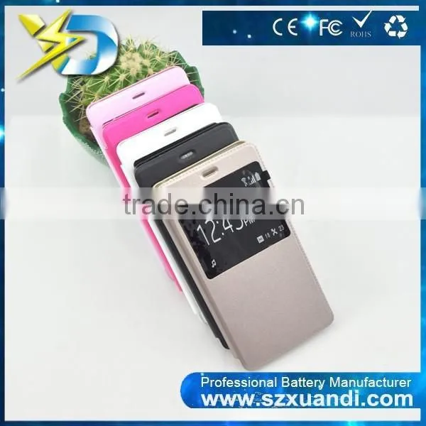 Smart Phone Accessories Window Style Leather Materital Phone Cover Case for Xuandi mi Note photo-3