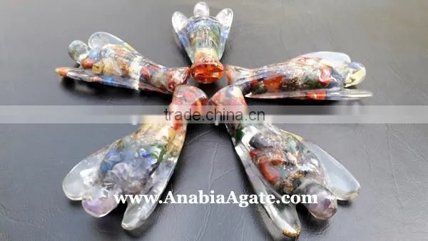 Chakra Orgone Angel 2inch : India Orgone Angels : Healing Orgone Angel Products photo-5