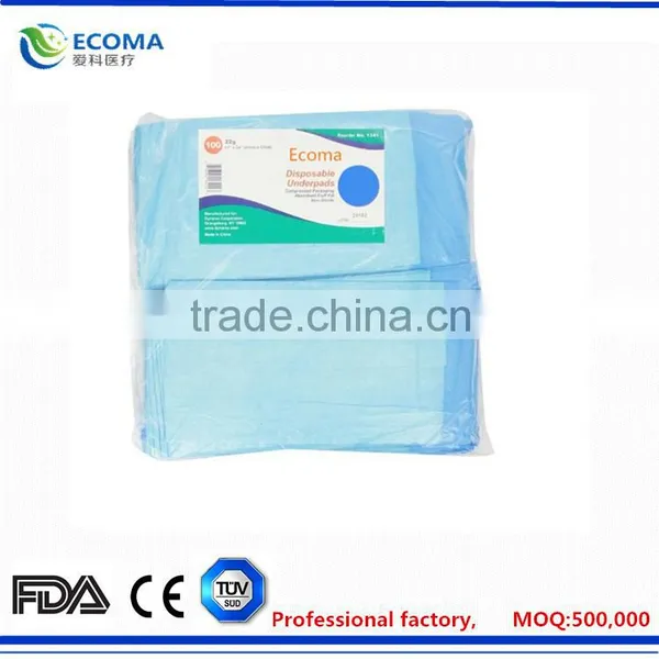 Factory Offer Directly With High Quality 100% Confirmed 17 Inches X 24 Inches Disposable Underpad