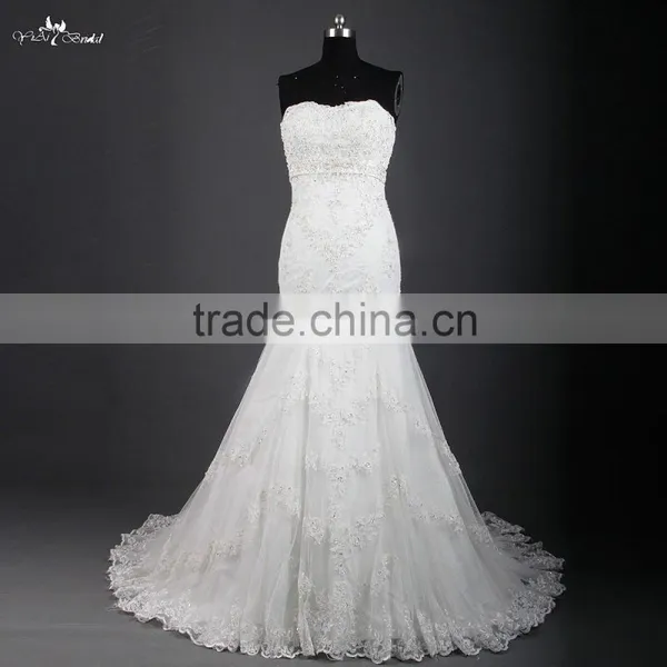 RSW872 Express Real Sample Lace Bridal Wedding Dress Mermaid