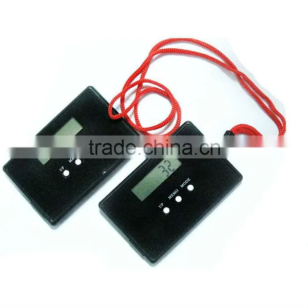 Cheap Promotional Item 3d Sensor Multifunction Pmemory Edometer With Lanyard Gift Pedometer