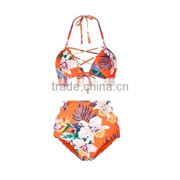2017 Open Hot Sexy Image Photo Image High Waist Swimwear photo-4