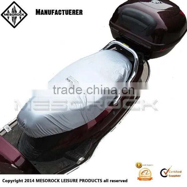 Silver Color Cool Polyester Waterproof and Breathable Scooter Seat Cover photo-3