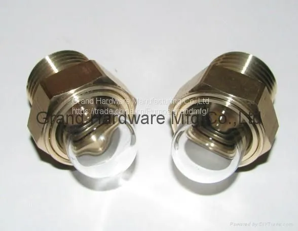 NPT 1/2 Heat Exchanger Radiator Liquid Level Sight Glass Compressor Oil Levels