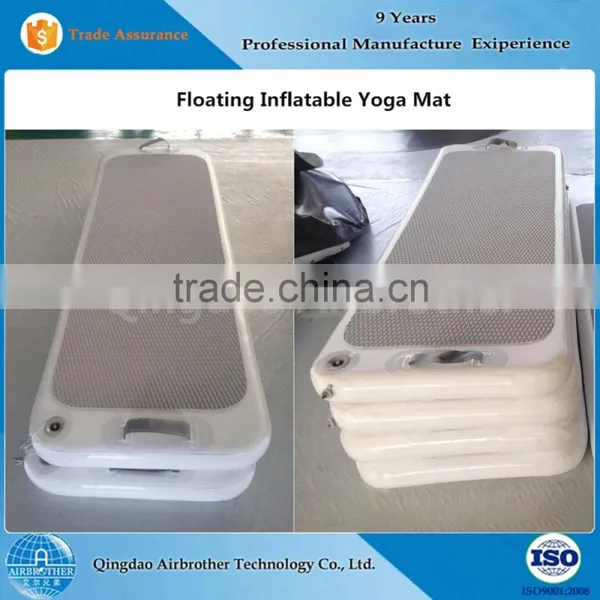 High Quality Body Fitness Exercise Inflatable Floating Yoga Mat photo-4