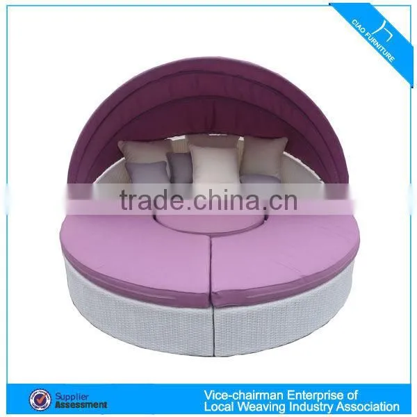 New Style Reclineing Sectional Bed Ourdoor Rattan Sunbed Furniture CF699L photo-3