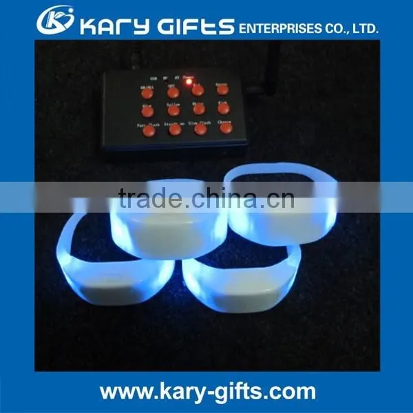 Wedding Event RF Bracelets Led Radio Remote Control Flashing Wristband photo-2