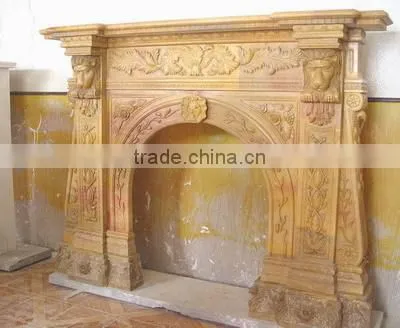 Italian Style Marble Carving Fireplace photo-4