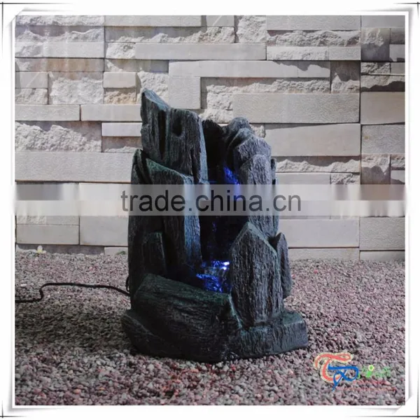 Beautiful Tabletop Artificial Fiberglass Rock Waterfall photo-2