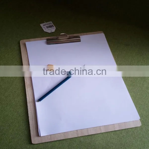 A4A5A6 Wood Clipboard With Flat Metal Clip Restaurant Menu Holders for Coffee Catering Memo Clipboard Promotion Gift photo-2