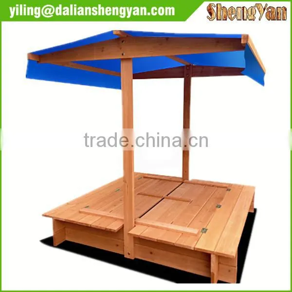 Kids Sandbox With Canopy and Two Bench Seats photo-2