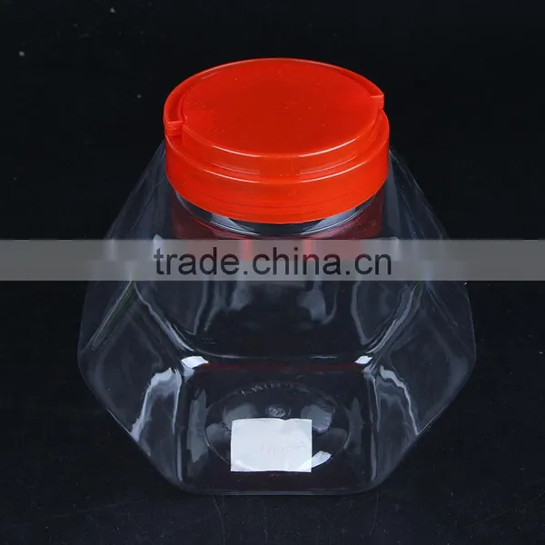 Plastic Jar Storage Clear Custom Plastic Food Grade Candy Container/jar With Cap photo-3