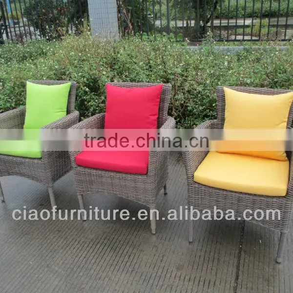 Garden Furniture Half Round Wicker Dining Chairs photo-4