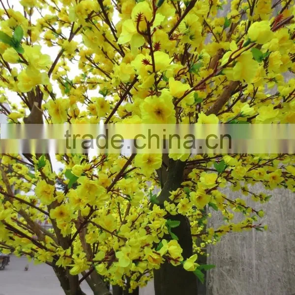 Yellow Silk Cherry Blossom Tree With Artificial Flower photo-4