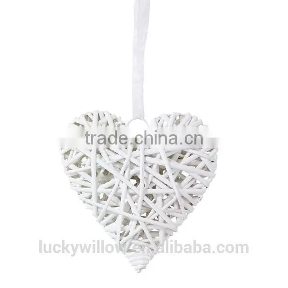 Christmas Wicker Hearts Hanging Gift Pendants photo-4