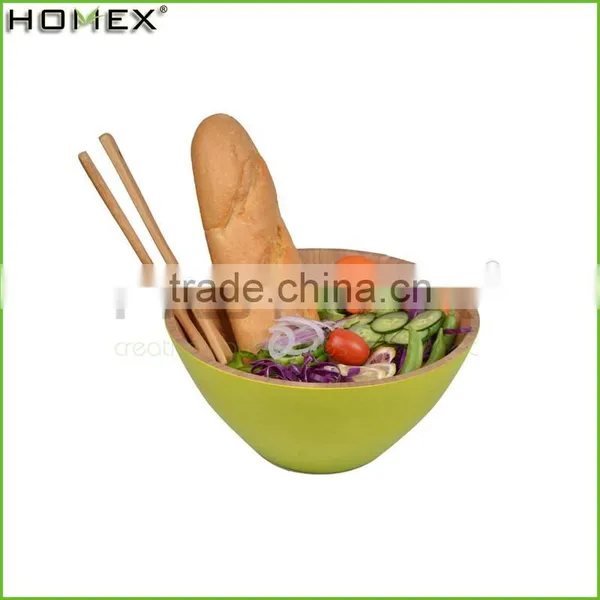 Custom Design Top Grade Bamboo Salad Bowl For Sale/Homex_Factory photo-2