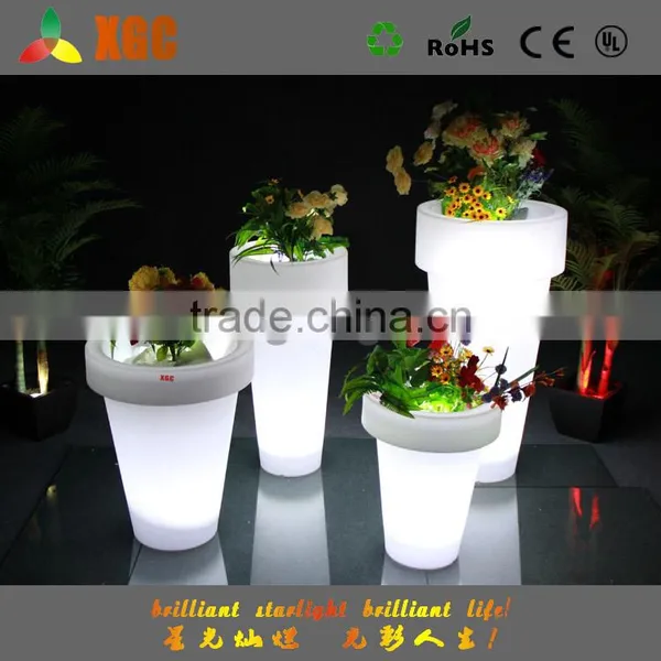 Party Decorative Flower Vase Led Light/LED Lit Flower Pot Home Decoration Plastic Plant Pots photo-2