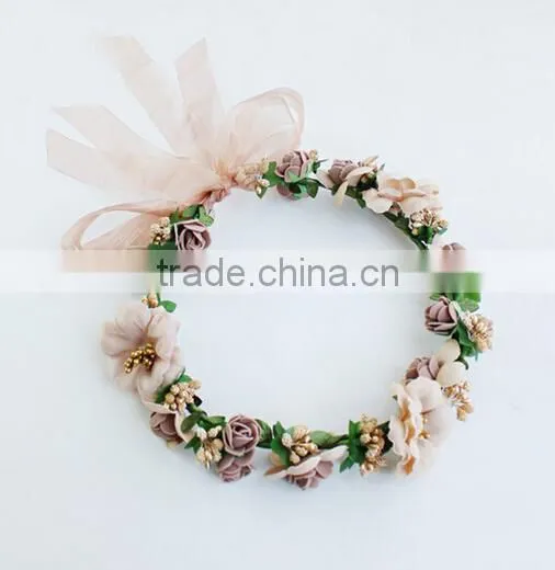 Wedding Flower Head Wreath photo-2