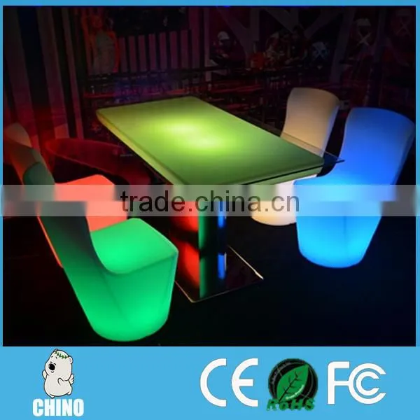 Plastic Led Cube Furniture Chair Led Outdoor Furniture photo-4