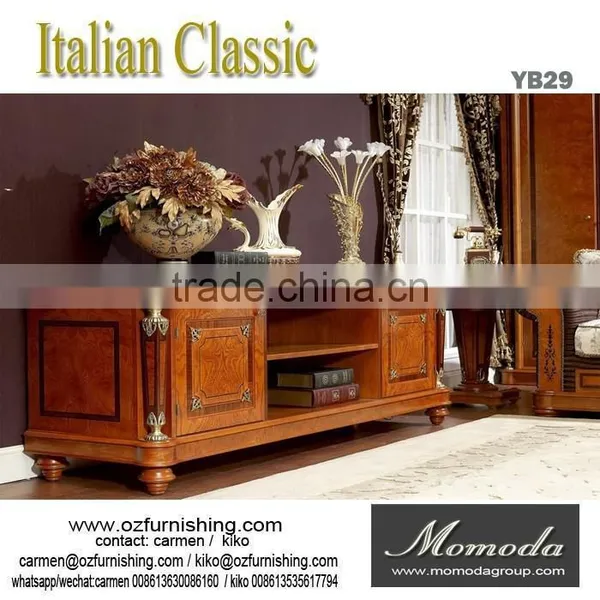YB29 Luxury Antique Antique Narrow Night Table / Wooden Bedside Table photo-3