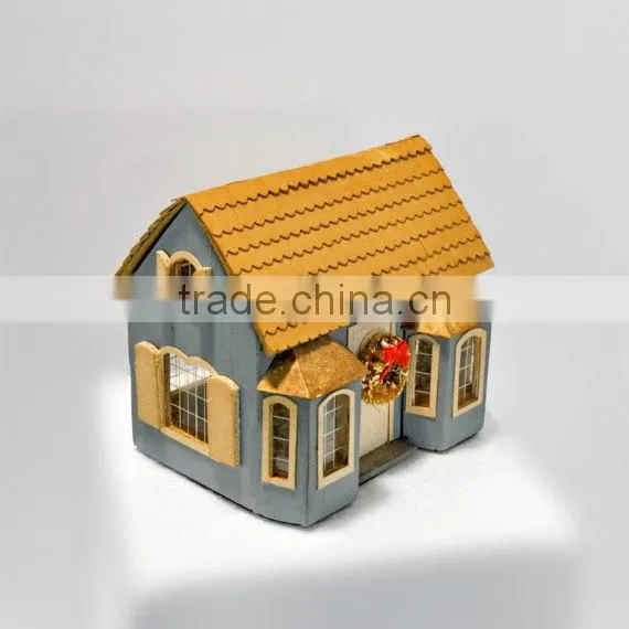 Wood Cardboard Christmas House photo-3