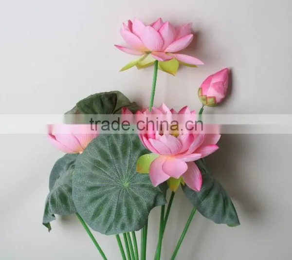 Natural Lotus Artificial Decorative Lotus Flowers China Manufacturer photo-3