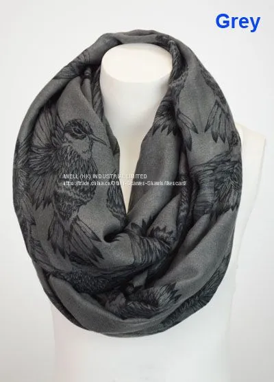 Beautiful Animal Print Cable Infinity Loop Scarf China Supplier photo-3