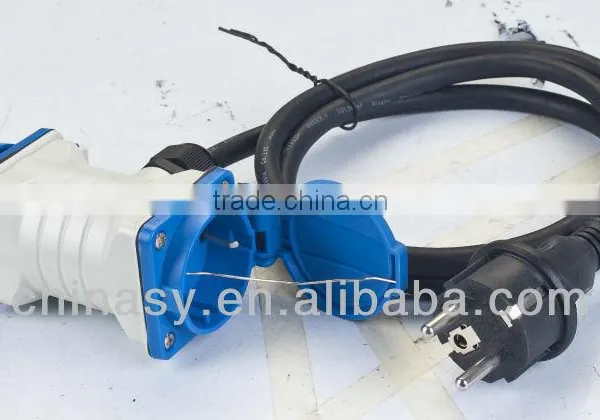 CE,S 2 Way Fench Extension Multi Socket/exension Cord IP44 photo-3