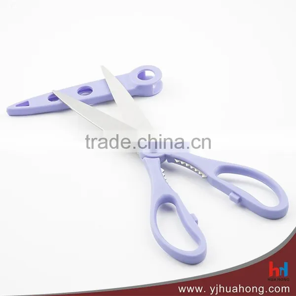High Quality Stainless Steel Double Blade Kitchen Scissors With Protective Sleeve photo-3