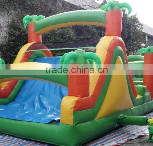 100 Foot Inflatable Obstacle Course Bounce Houses Inflatable Fun Run for Rent photo-5