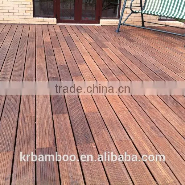 Outdoor Use Strand Woven Matt Finish Carbonized Bamboo Decking For Swimming Pool Terrace Balcony Corridor photo-5