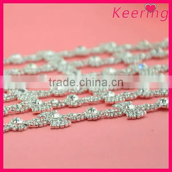 Fashion Wholesale Rhinestone Garment Beaded Chain Design WRC-197 photo-4