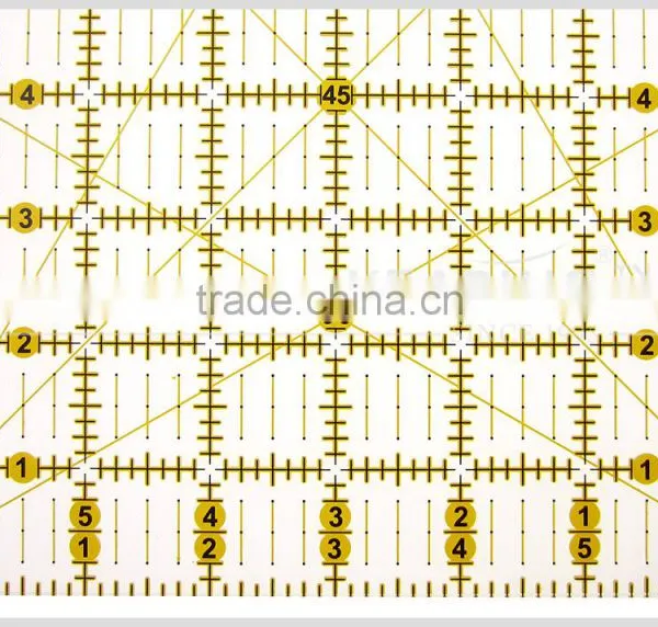 Kearing Easy Cutting Acrylic Patchwork Quilting Rulers 12 '' * 6 '' for Fashion Design#KPR1206 photo-3