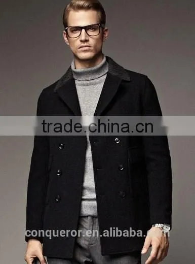 Wool High Quality Winter Warm Men Coat Made to Measure Overcoat. BCL034 photo-2