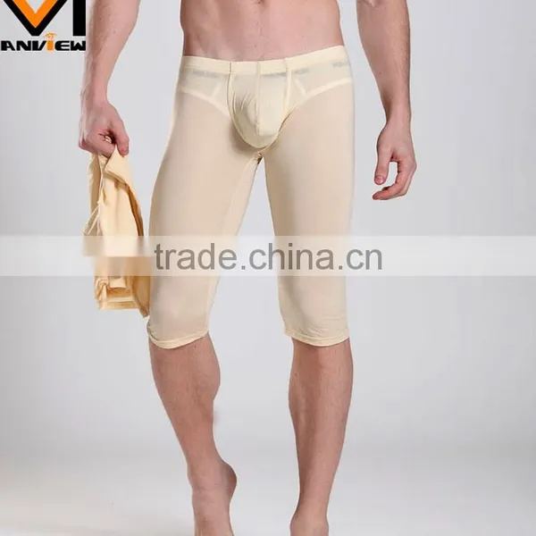 2014 Hot Sale Sexy Thin Men's Long Johns Underwear Long Sleeve Breathable Body Shaper SM03-13 photo-4