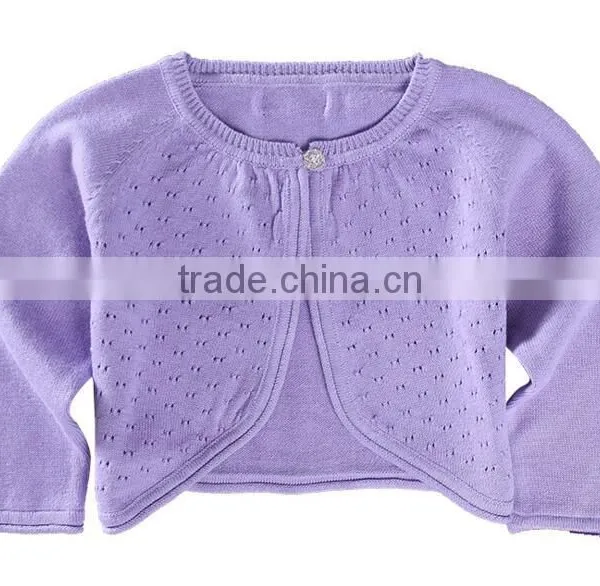 Wholesale Newborn Baby Girls Pink Bolero Cardigan Sweaters photo-2