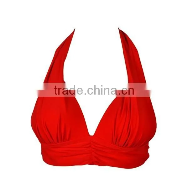Wholesale High Waisted Vintage Plunge Bathing Suits photo-2