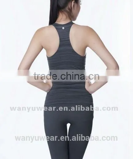 Yarn-dyed Weaving Mini Stripes Seamless Women Tank Top photo-2