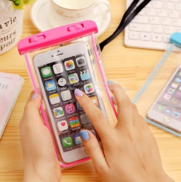 Underwater Outdoor Universal IPX8 Waterproof Pouch Waterproof Dry Bag for Cell Phone With Dule-Sides Transparent Windows photo-3