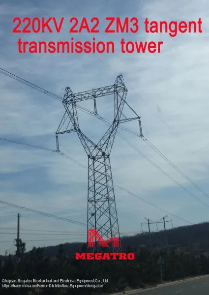 MEGATRO 220KV 2A2 ZM3 Tangent Transmission Tower photo-3