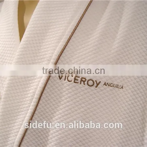 Star Hotel Used White 100% Cotton High Quality Modal Waffle Bathrobe photo-2